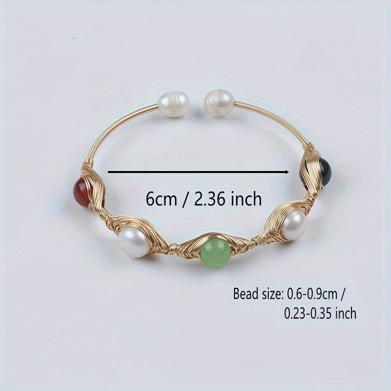 Handmade Natural Freshwater Pearl Bracelet