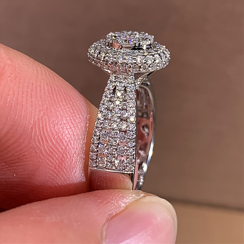 YOUHAOCC Luxury Simulated Diamond Ring