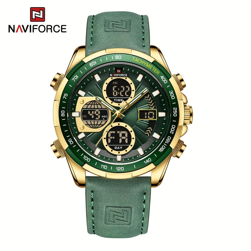 Multi-functional Quartz Men's Leather Watch