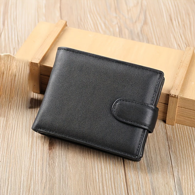 MVA Men's Casual Polyester Lining Leather Wallet