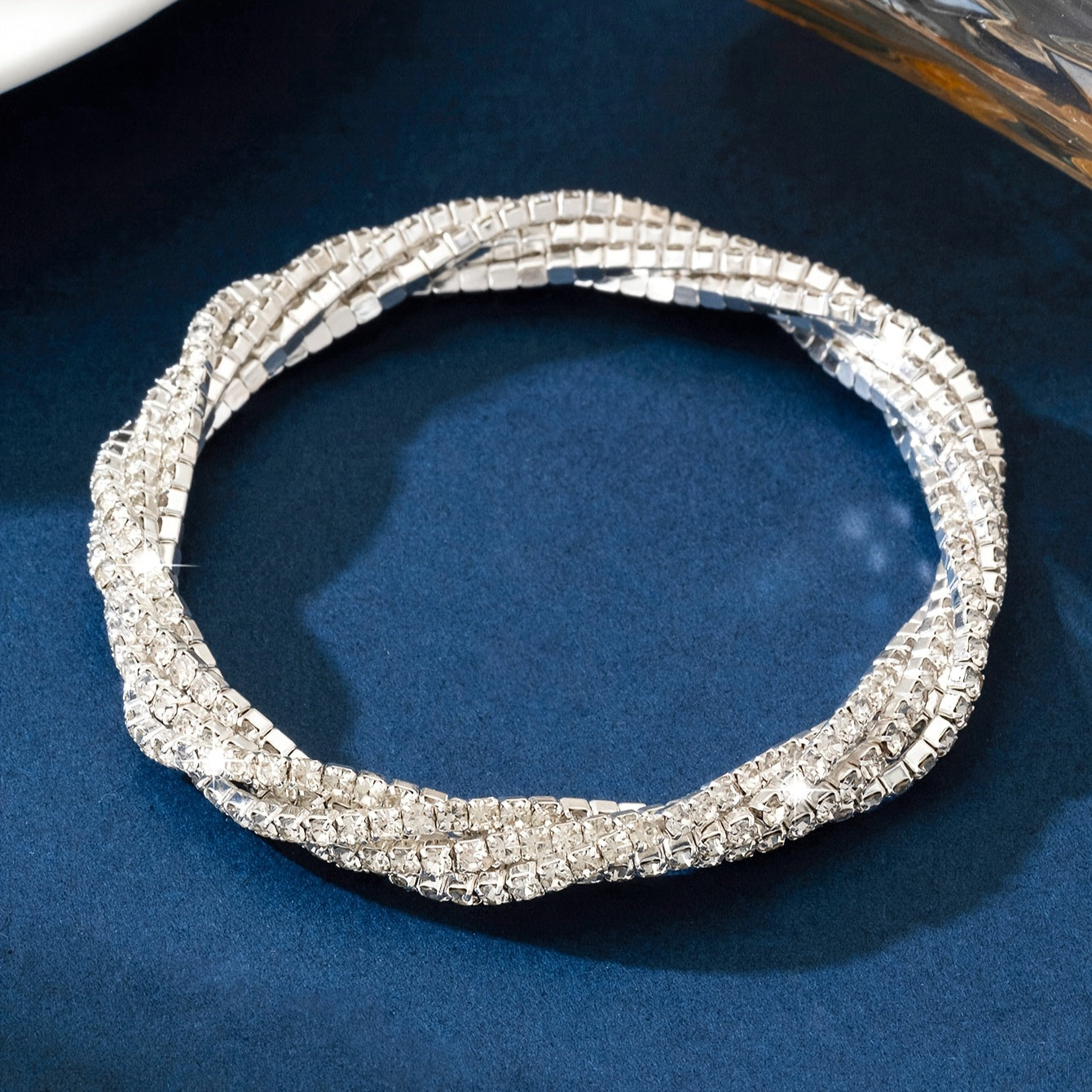 Elegant Simple Style Rhinestone Wrap Bracelet