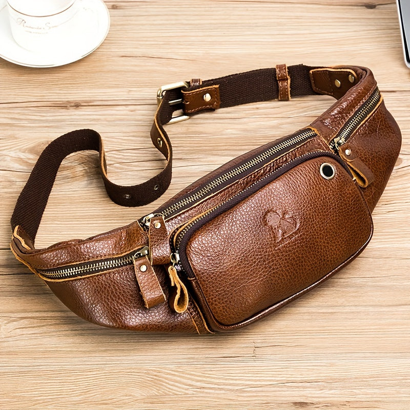 Genuine Leather Outdoors Fanny Bag