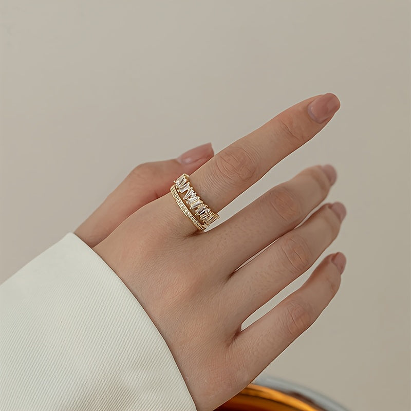 Elegant And Luxurious Double-layer Ring