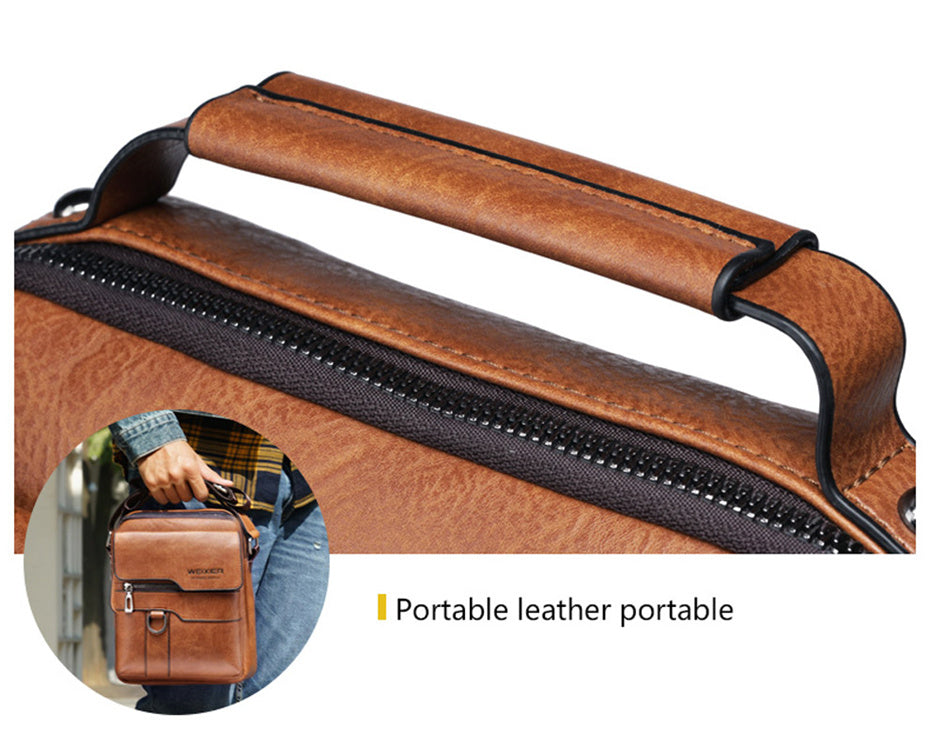 Men's Genuine Leather Crossbody Bag Shoulder Bags