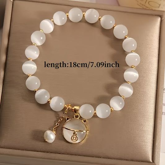 Elegant Cute Cat Pendant Fashion Bracelet