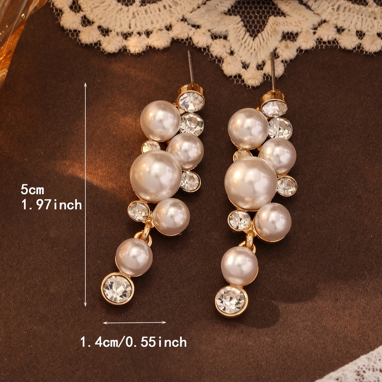 Imitation Pearl Drop Dangle Earrings