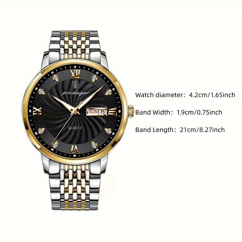 Men's Luxury Trend Fashion Calendar Youth Student Watch