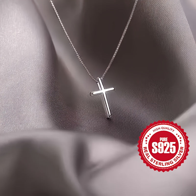 Sterling Silver Cross Pendant Necklace