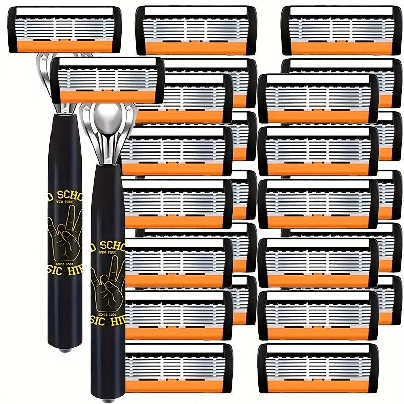 Stainless Steel Men's Manual Safety Razor Set