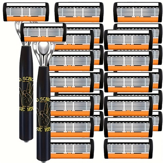 Stainless Steel Men's Manual Safety Razor Set