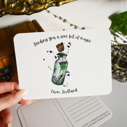 Wee Bit Of Magic From Scotland A6 postcard/art print