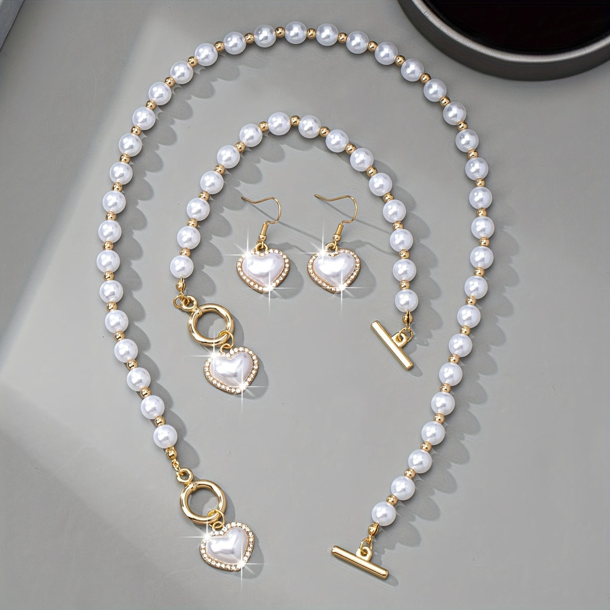 Elegant Classic Pearl Jewelry Set