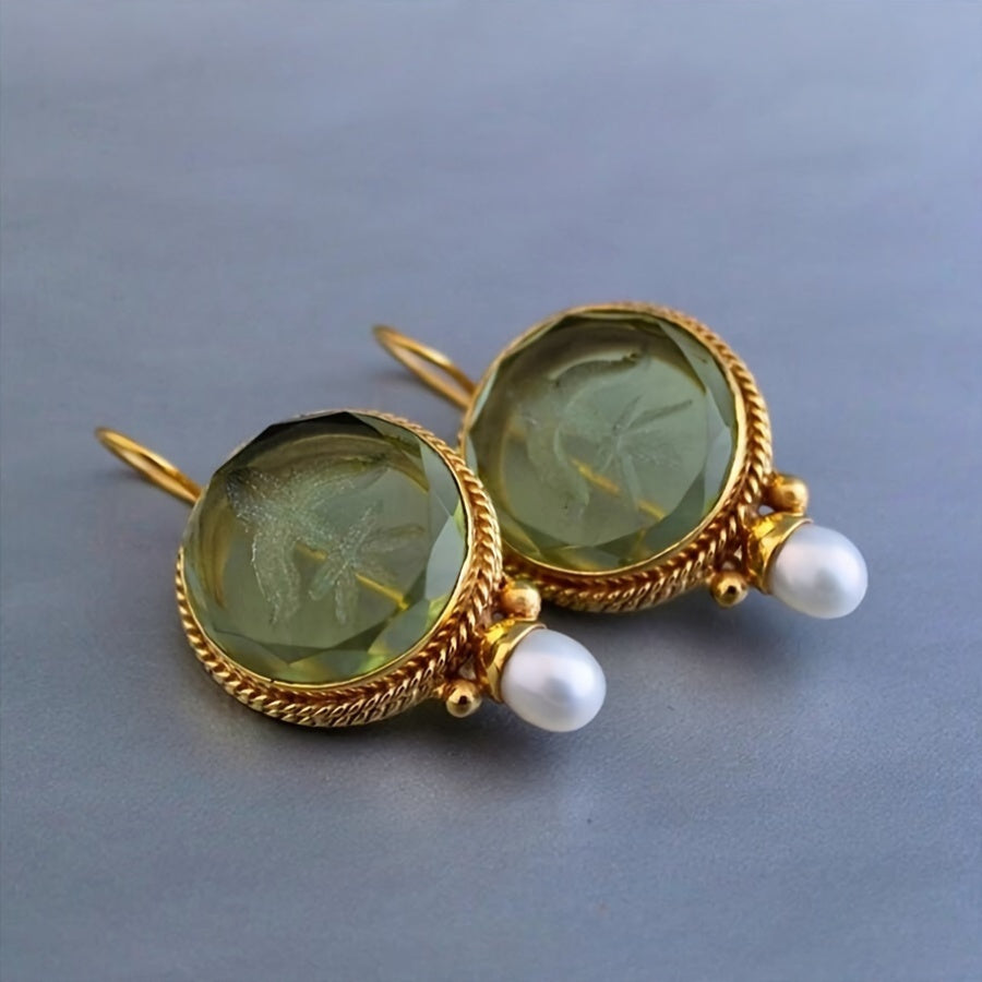 Vintage-Inspired Floral Party Earrings