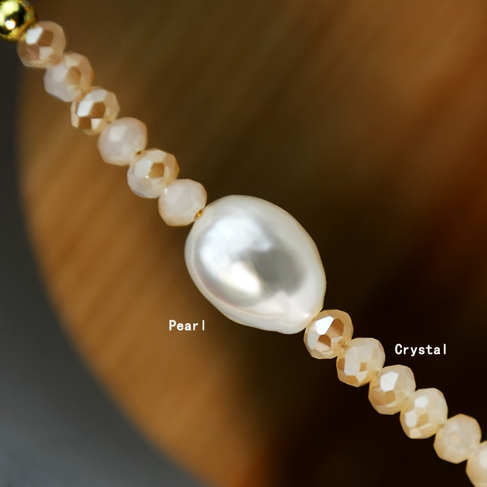 Natural Freshwater Pearl Beaded Necklace