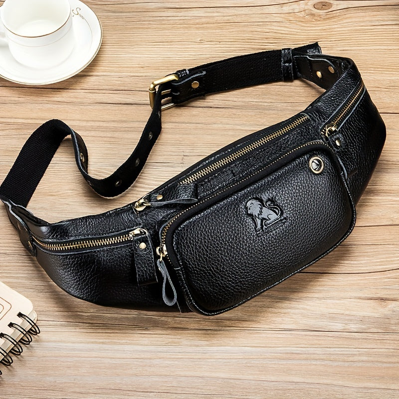 Genuine Leather Outdoors Fanny Bag