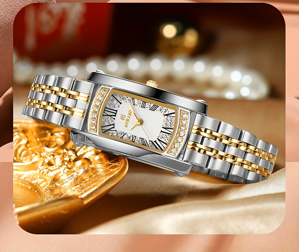 Retro Rectangle Golden Women Watches
