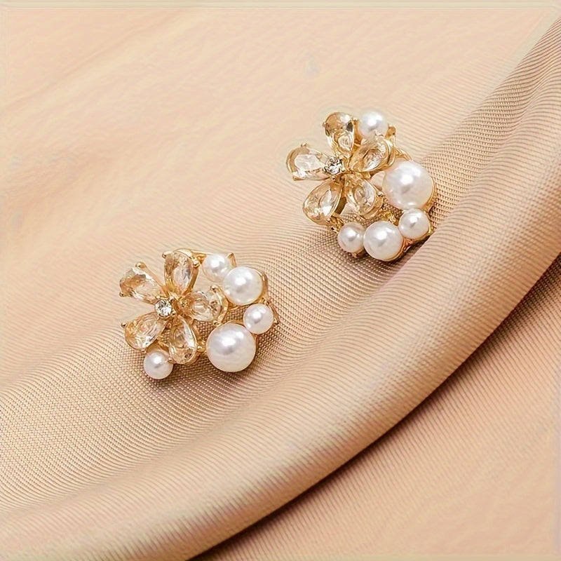 Elegant Floral Stud Earrings