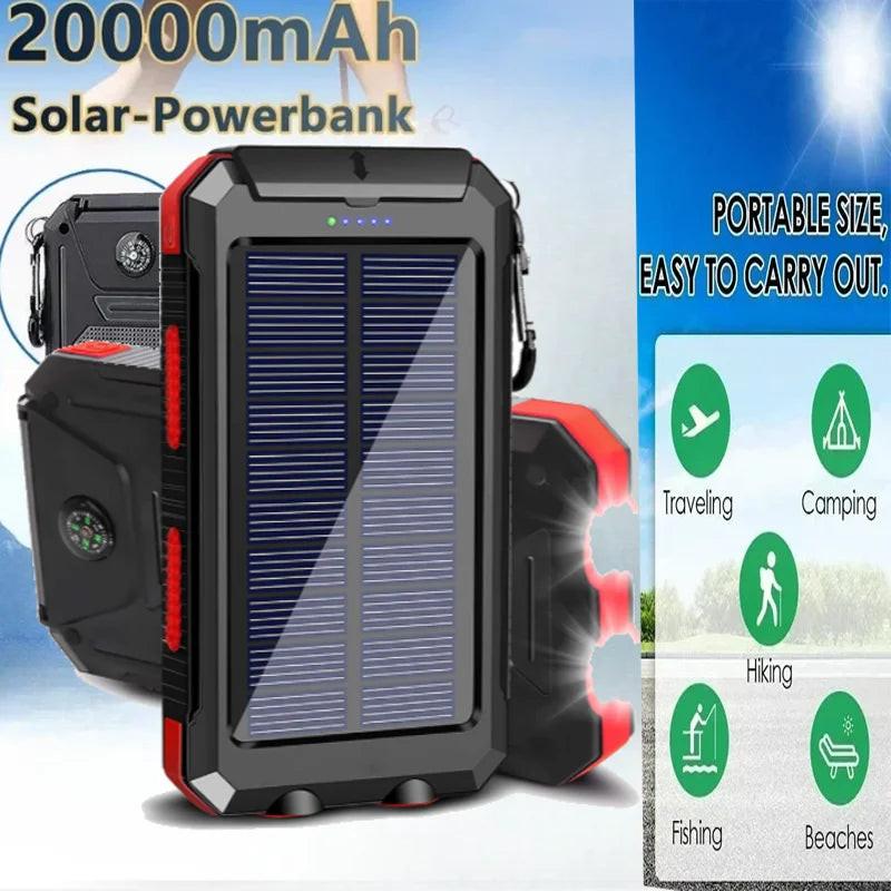 30,000mAh Solar Power Bank – Rugged, Waterproof & Emergency‑Ready