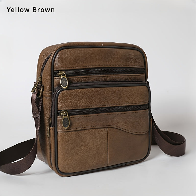 Men's Genuine Leather Shoulder Bag