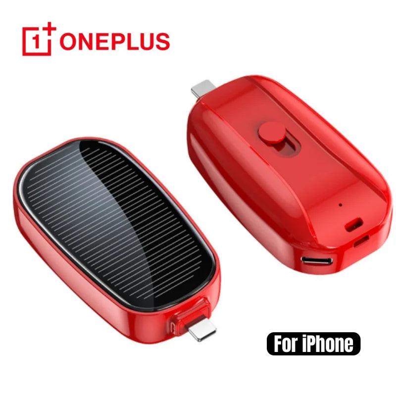 Solar Mini Power Bank Key Ring – Emergency Charger (1200mAh)