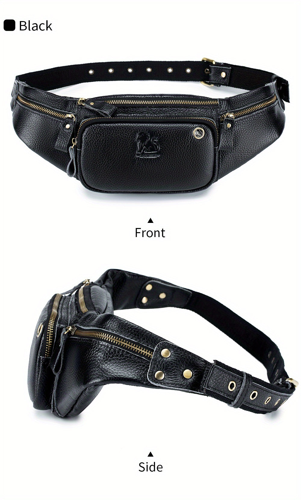 Genuine Leather Outdoors Fanny Bag