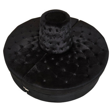 Black Velvet Modular Round Sofa, Hartford