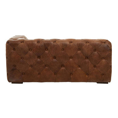 Brown Leather Right Arm Modern Chesterfield Modular Sofas, Hoxton