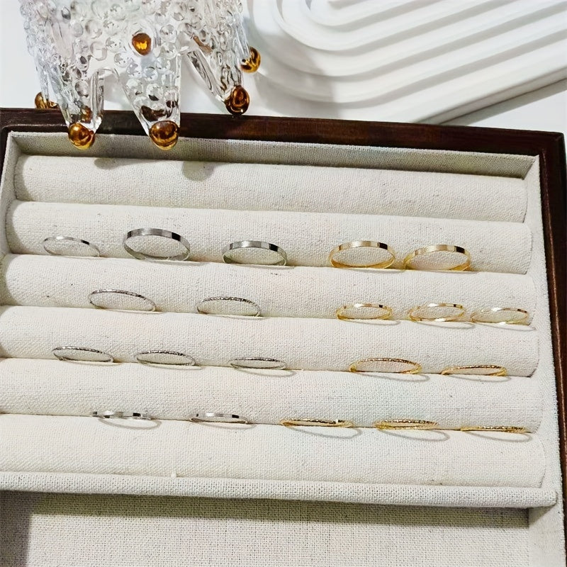 10pcs Set Fashion Stackable Rings