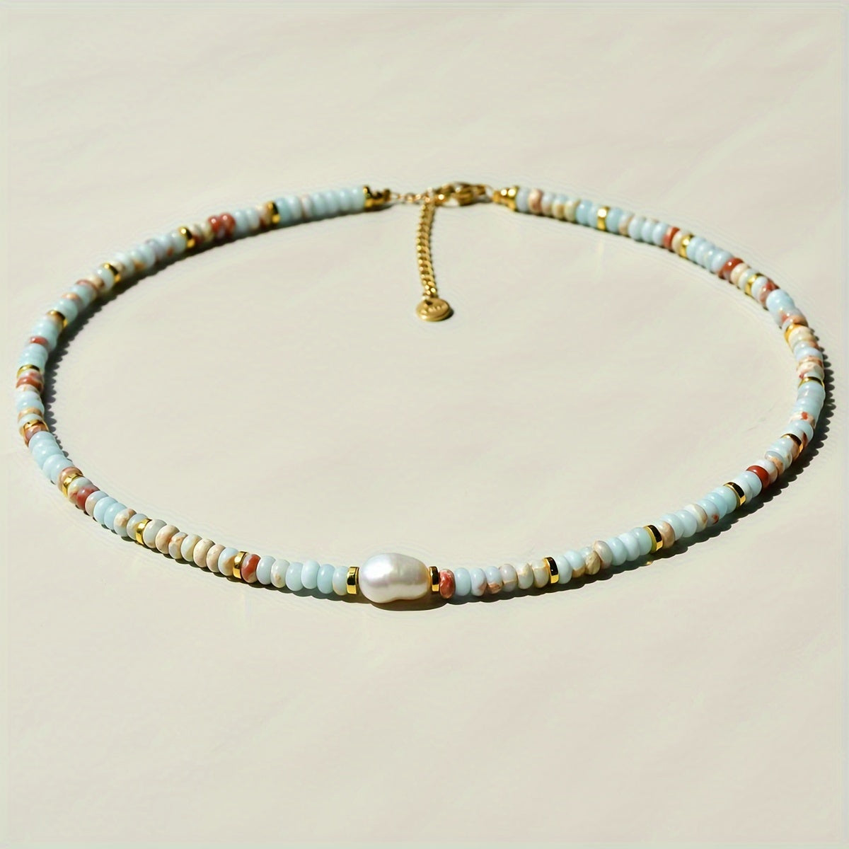 Luxury Colorful Natural Stone Beaded Necklace