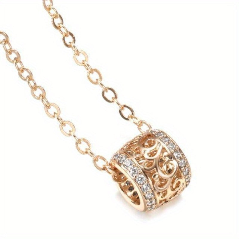 Exquisite Fashion Hollow Circle Gold Necklace