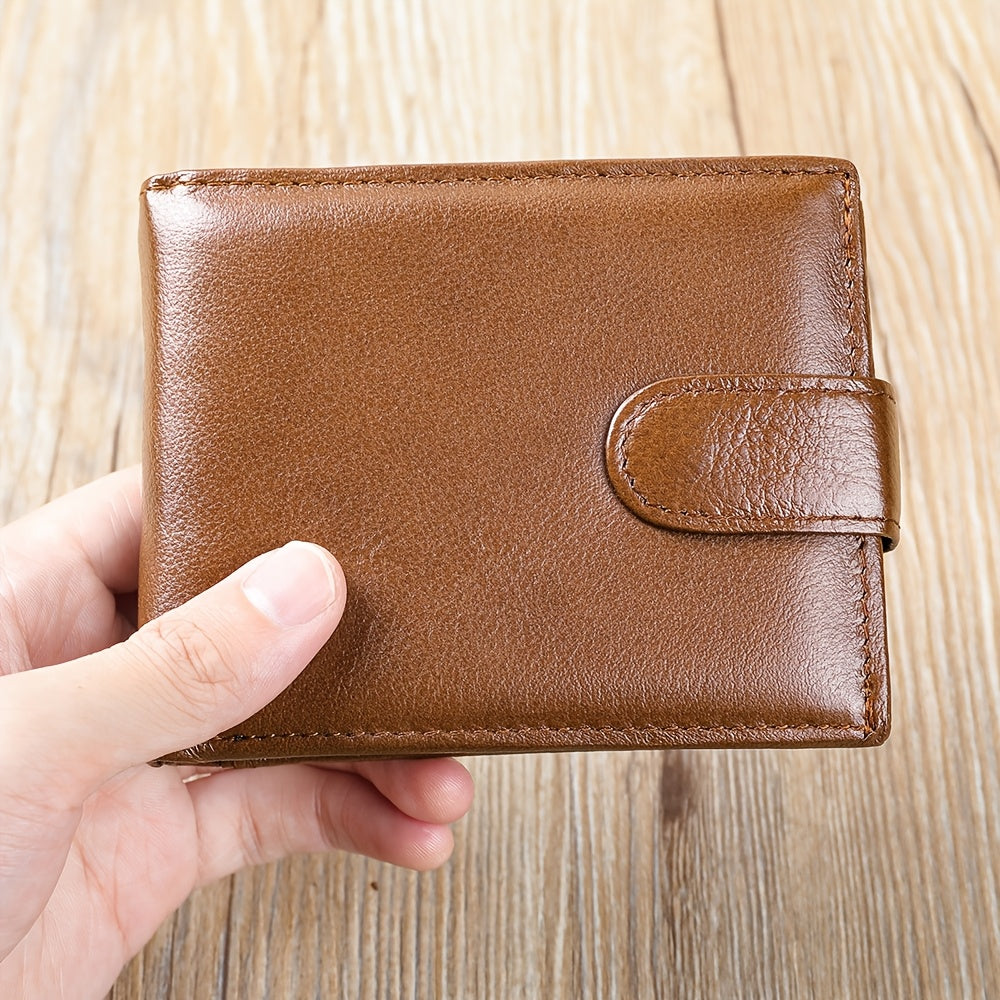 MVA Men's Casual Polyester Lining Leather Wallet