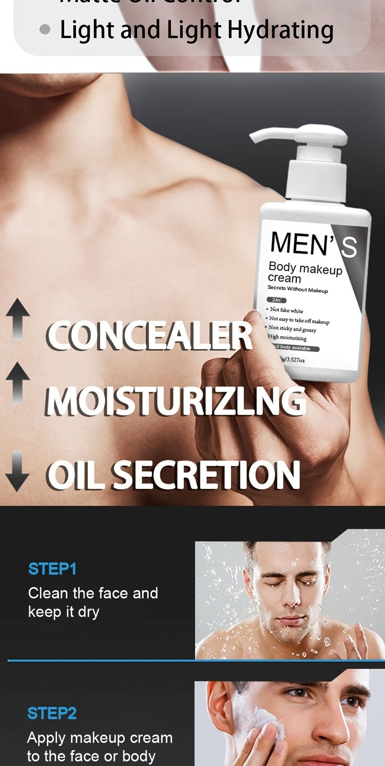 EMTERINE Men's Tinted Moisturizer Concealer Cream