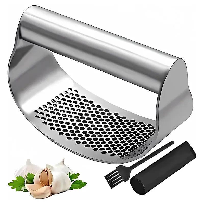 Manual Garlic Press – Rocker‑Style Stainless Steel Crusher