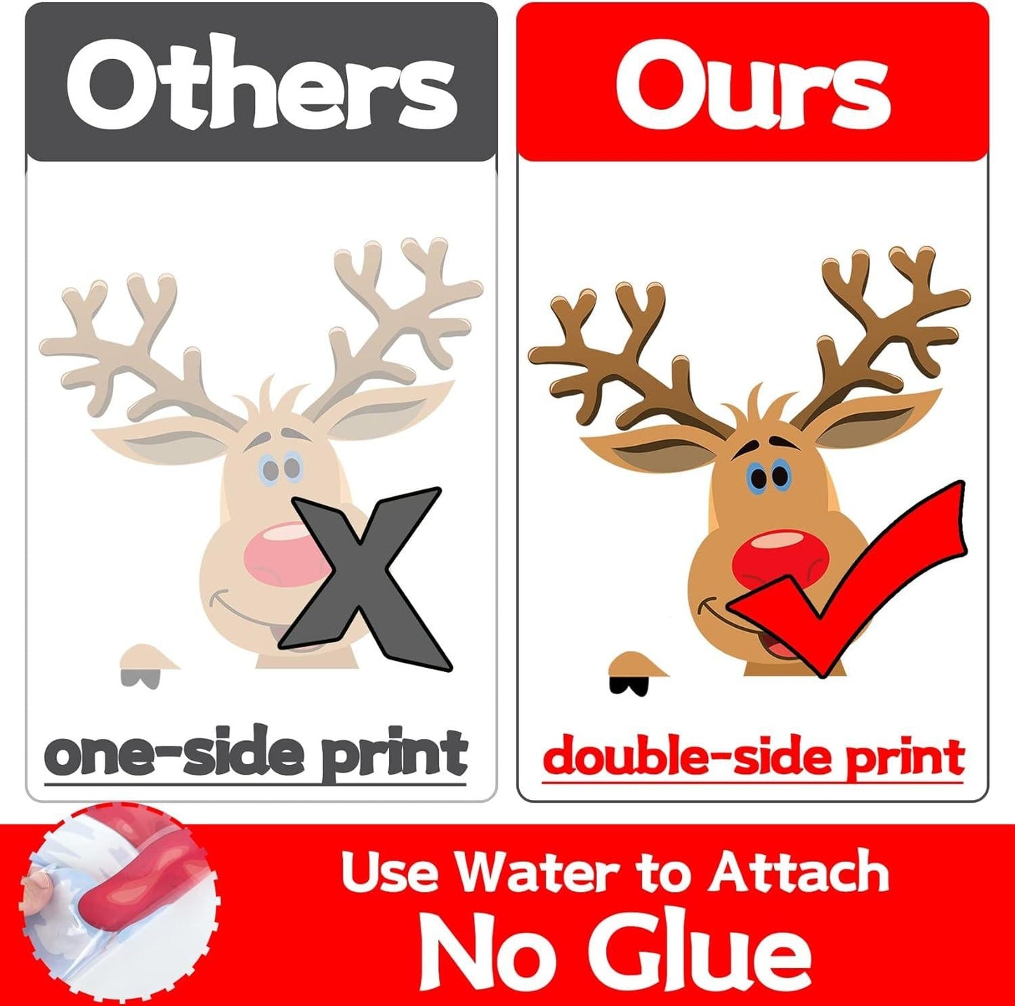 Christmas Window Clings – 150Pcs Snowflake & Holiday Stickers (8 Sheets)