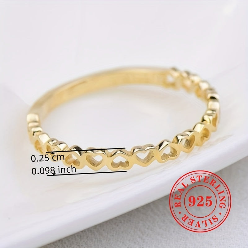 Pure gold Heart-to-Heart Ring