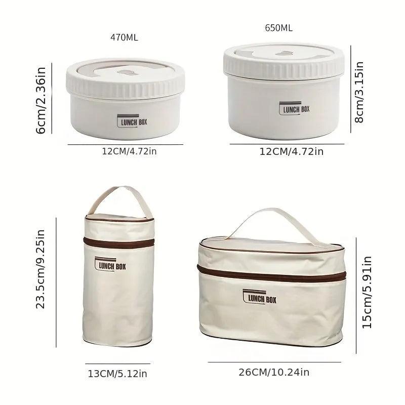 Stackable Stainless Steel Bento Lunch Box – Insulated, Portable & Compartmentalized Meal Storage
