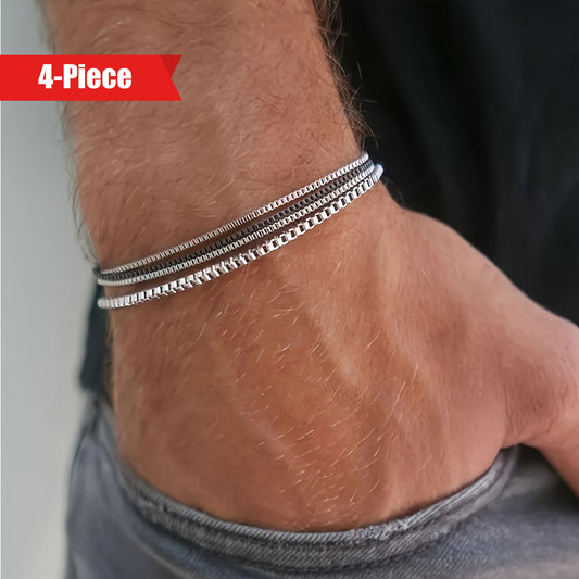 4-Piece Vintage Fashion Chain for Men