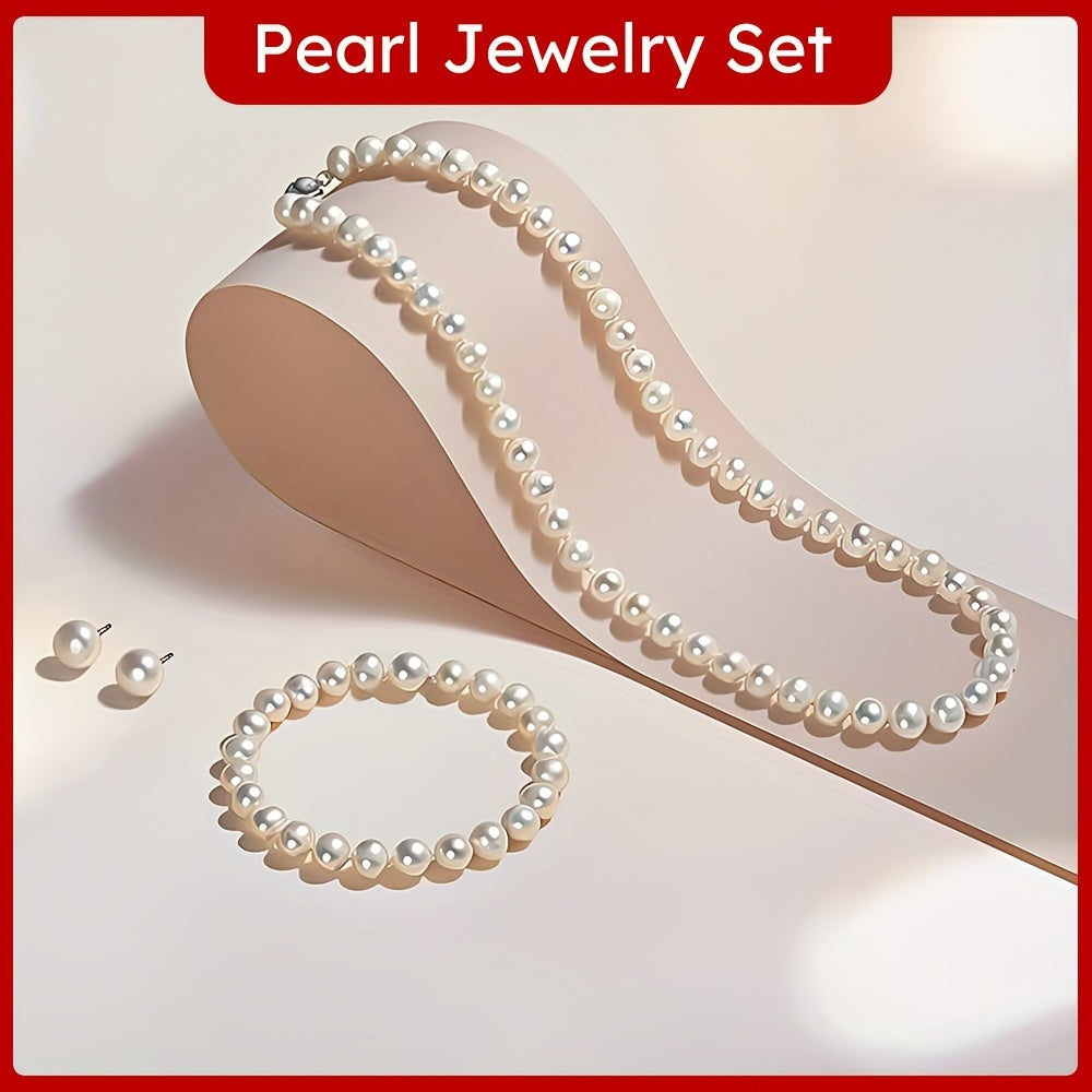 Elegant 3pcs Pearl Set