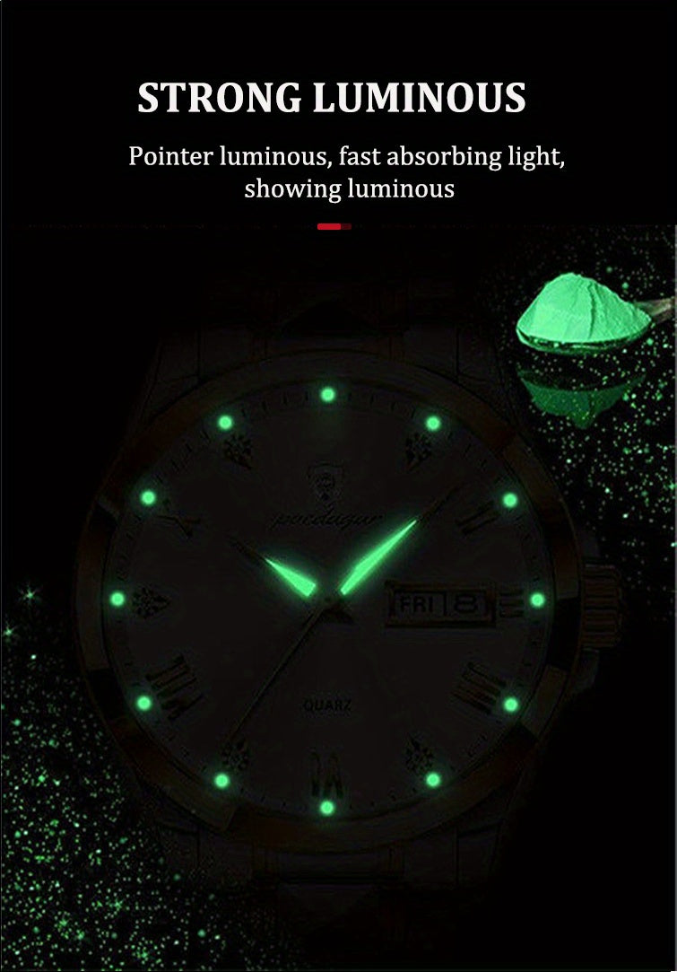 Luminous Calendar Men's Quartz Watch