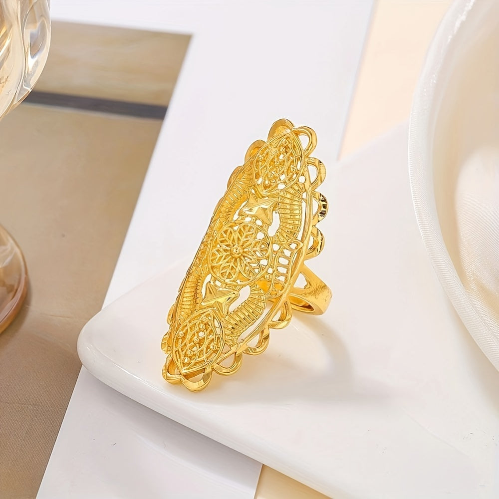 Luxury Court Style Gold Ring