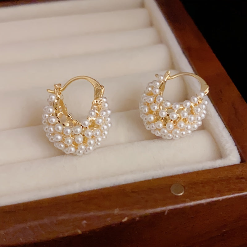 Elegant High Quality Imitation Pearl Earrings