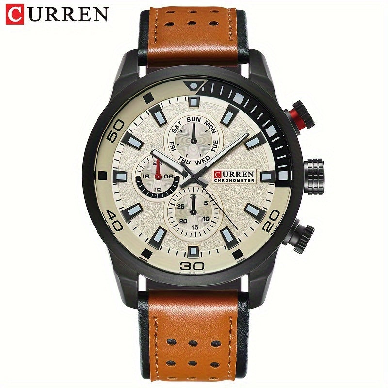 CURREN Men's Sport Leather Watch