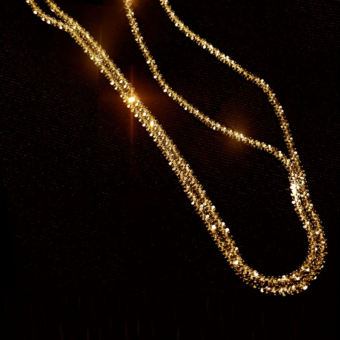 Gypsophila Sparkling gold Necklace