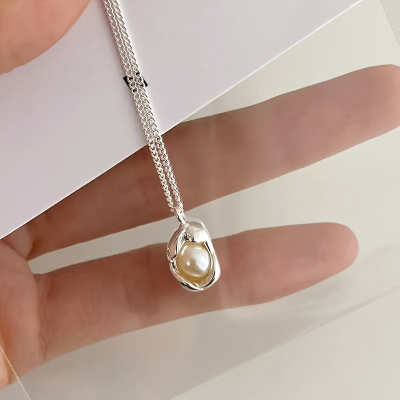 Elegant And Unique Silver Necklace