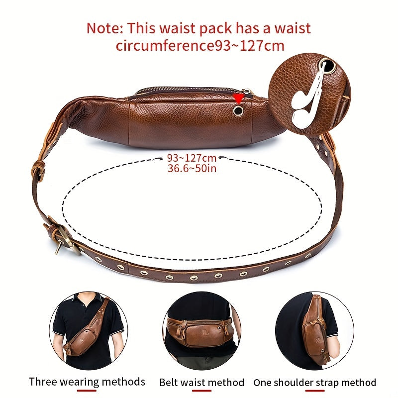 Genuine Leather Outdoors Fanny Bag