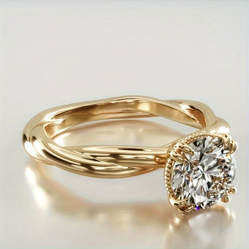 Rope Single Engagement Ring