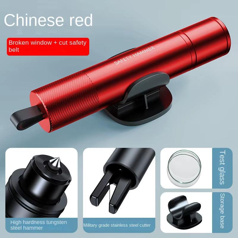 Break Free in Seconds – 2‑in‑1 Car Safety Hammer & Seatbelt Cutter
