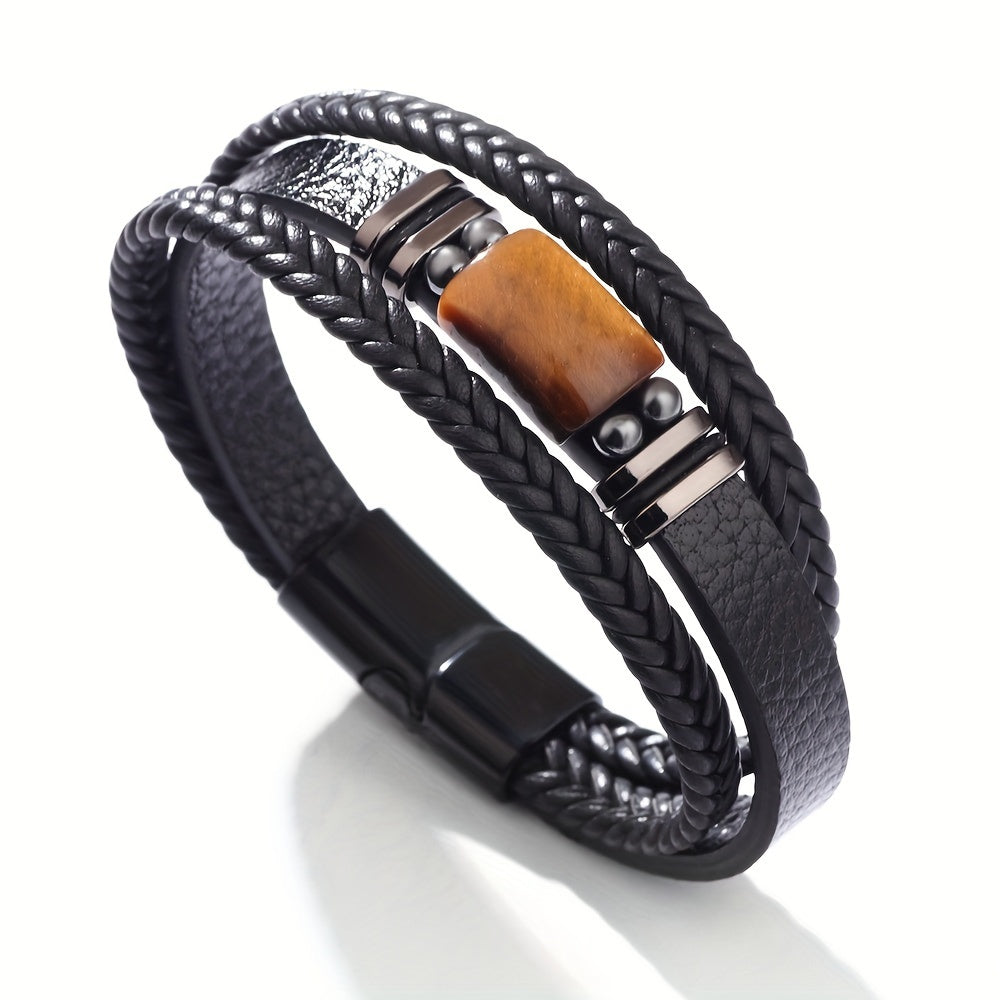 Stylish Men's Multi-Layer Braided Bracelet