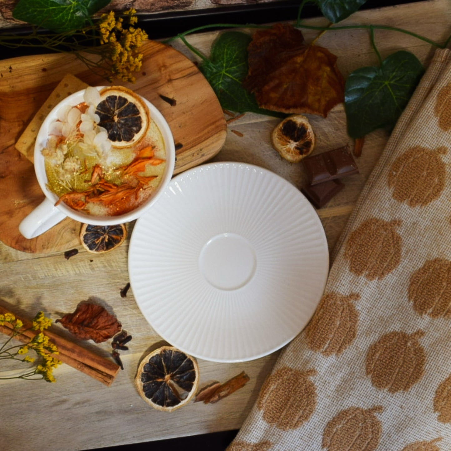 Unscented Autumnal Soy Cup Candle