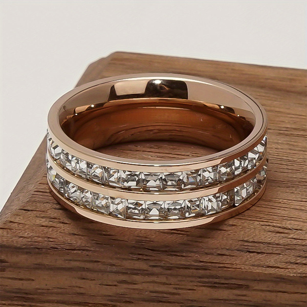 Fashion Square Rhinestone Ring For Men